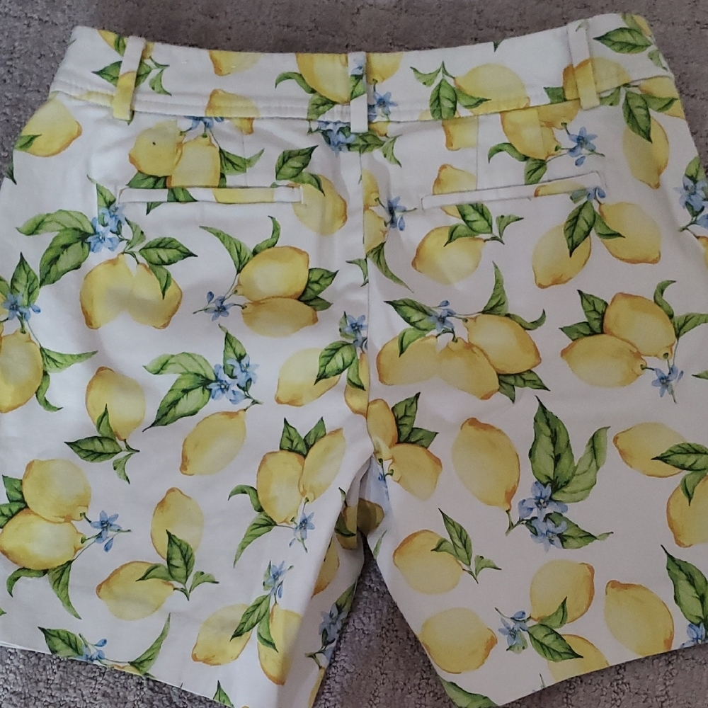 Talbots Summer White Lemon Shorts - Picture 5 of 5